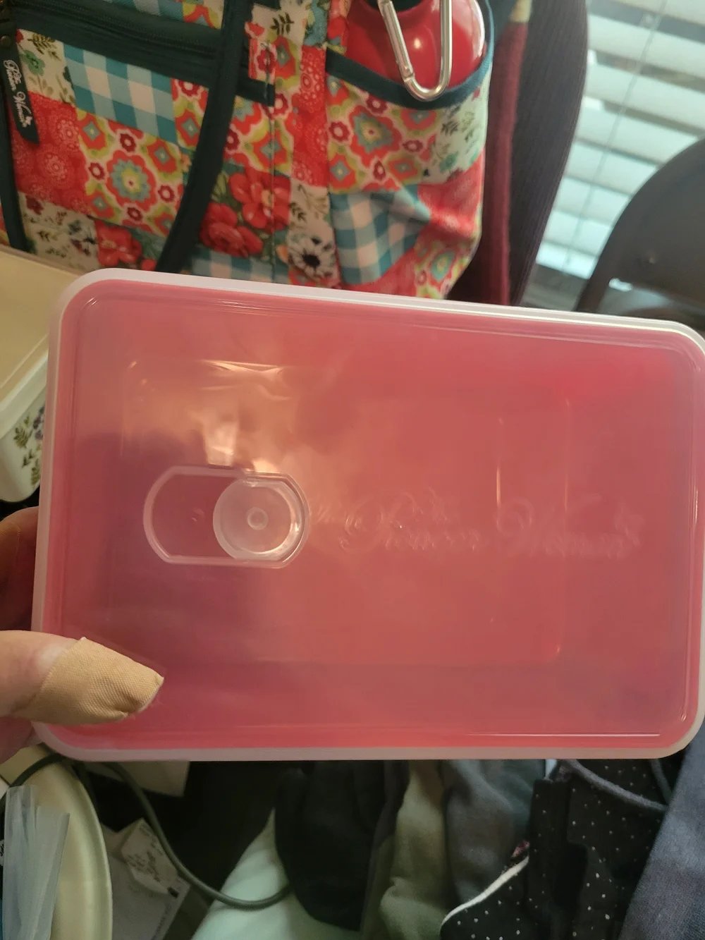 The Pioneer Woman Patchwork Floral Lunch Kit in Red, Blue, and White